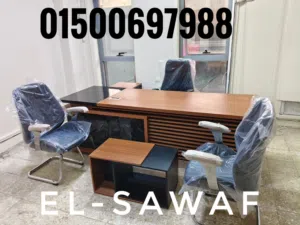 مكتب مدير خشب  mdfاسباني مستورد×اكليريك مكاتب مديرين مكاتب مودرن  manager  office اثاث مكتبي