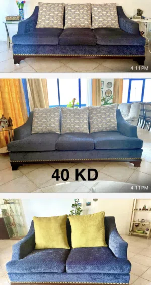 Well maintained 8 seater sofa set only for 40 KD