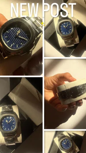 ساعة فاخرة بتصميم أنيق للبيع