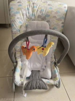 كرسي اطفال ماركة جونيور إستعمال خفيف ونظيف جدااا