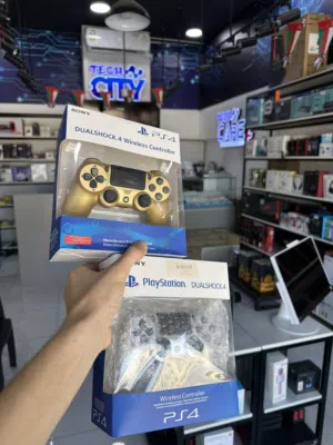 يد تحكم PS4 DualShock 4 Wireless Controller أصلية ذهبي بلوتوث Gaming Controller جودة عالية