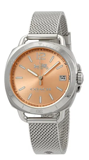 ORIGINAL Coach Tatum Rose Dial Stainless Steel