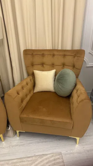 كرسيين مخمل فخمين شبه جديد – بسعر مغري ... tow velvet chairs for sale