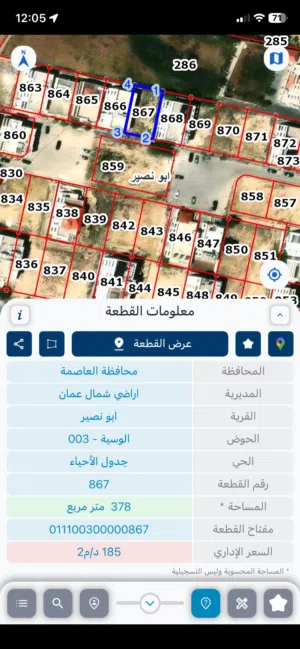 Residential Land for Sale in Amman Abu Nsair