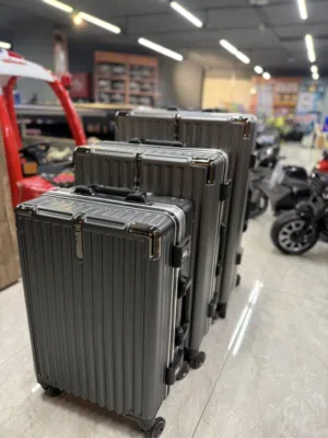 شنط سفر فخمة عظم - 3 احجام مختلفة