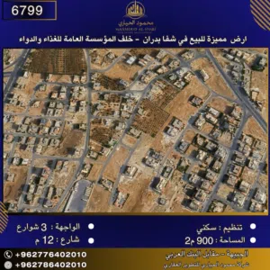 Residential Land for Sale in Amman Shafa Badran