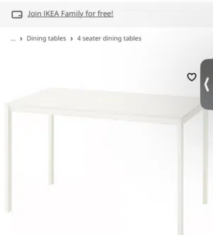 4 seated Barely used IKEA dining bench. (price negotiable)