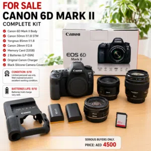 Canon 6d mark 2 with full filming kit