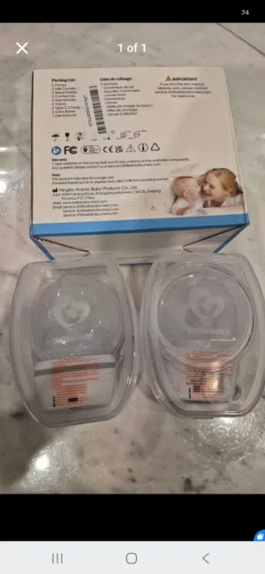 طقم مضخة حليب مزدوج من علامة Bellababy
