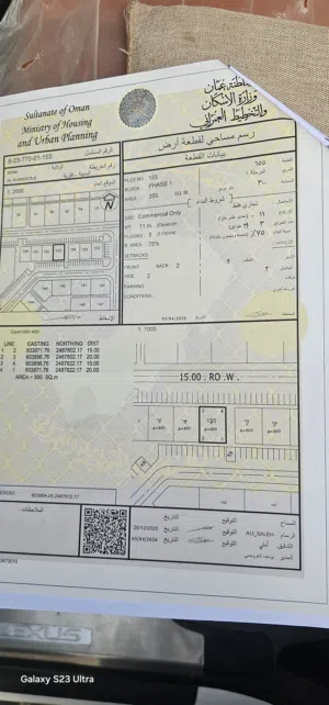 Commercial Land for Sale in Al Sharqiya Sinaw