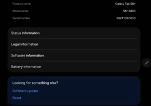 Samsung Tablet S8+ 12.4 inch 128Gb 8GB Ram