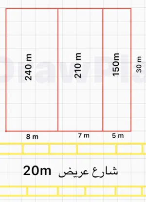 قطعة ارض مساحة 648 زيونة قرب شارع الربيعي