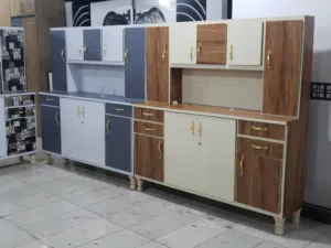 دواليب مطبخ فرميكه رووووعه خشب ابلكش وام دي اف 4فتحات مترو60 في مترو65