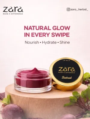 Zara Herbal Lip Balm – 100% Natural, Soft & Pink Lips”