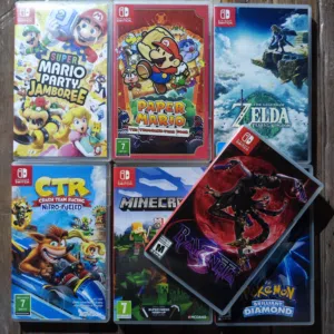 العاب نتيندو سويتش مستعمله مع الكفرات بحالة جيدة جدا جدا لكل لعبة سعر
