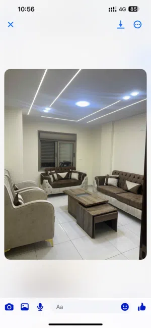 شقة مفروشة سوبر ديلوكس جديدة واثاث جديد تكييف بموقع مميز وقريب من جميع الخدمات ومن عمان ومن المطار