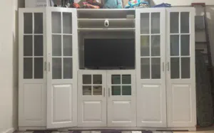 طقم كنب وكبت بمكتبة تلفزيون