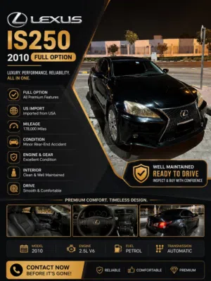 Lexus IS250 2010 Full Option
