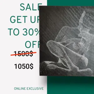 عنوان اللوحة: الكأس الأخير المقاس: 120 × 100 سم الأسلوب: تجريدي / نقطي (Pointillism)