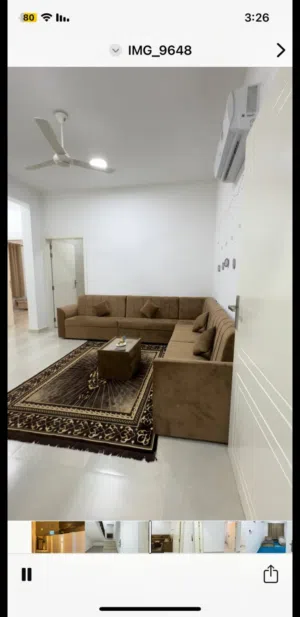 شقة أرضية جديدة مفروشةونظيفة بامتداد عوقد مربع ج