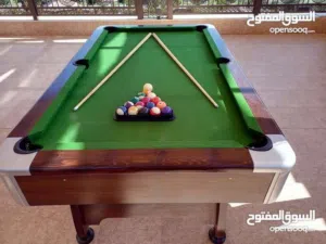 بلياردو رخام 7 قدم تفصيل جديد مع كامل الاغراض