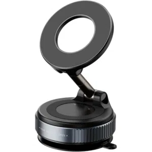 K007 Metal Vacuum Suction 360 Rotation Magnetic Mobile Holder حامل قاعدة موبايل مغناطيسي دوران 360