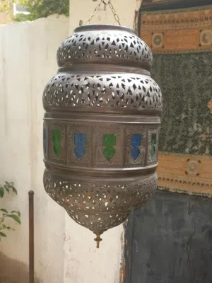 نحاسيات فانوس تعليق اناره جانبيه  صواني واباريق كله نحاس