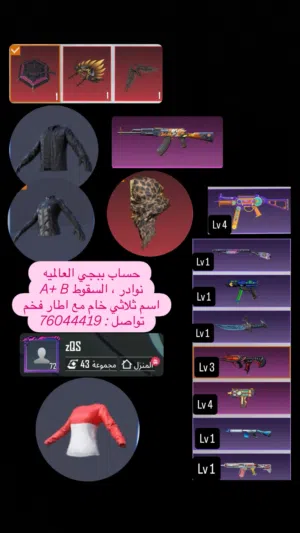 حساب ببجي للبيع