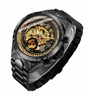 ساعه  رسميه انيقه اتماتيكيه ضد الماء لغايت 10 امتار وضد الكسر في اليل تضيء العقارب بضوء جميل