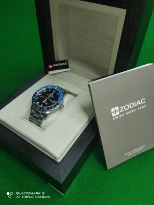 Zodiac Super Seawolf GMT Zo9413 ساعة حقيقية مش كوبي