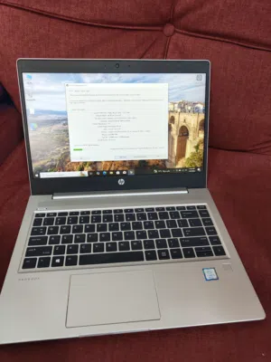 hp ProBook G6 مستعمل بحال الوكالة  رام 8  تخزين 256 ssd m.2 كرت شاشة intel UHD 8GB  i5 جيل ثامن