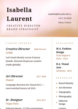 Professional Resume/CV maker