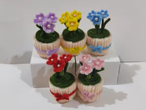 Handmade Pipe Cleaner Flower Bouquet بوكيه ورد هاند ميد من البيب كلينر