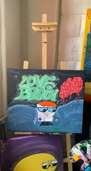 لوحة فنية أصلية بأسلوب Dexter Pop Art / Street Art