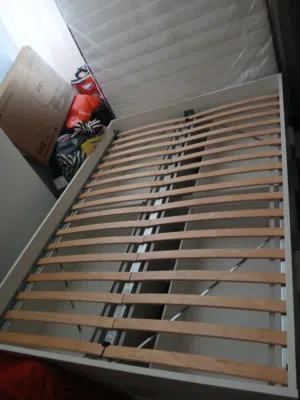 ikea bed frame with 4 drawers and head board