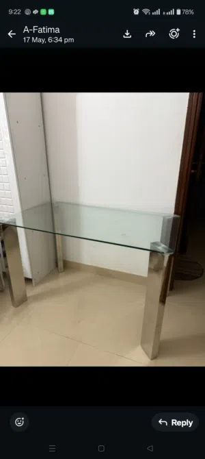Dining table with 4 chairs