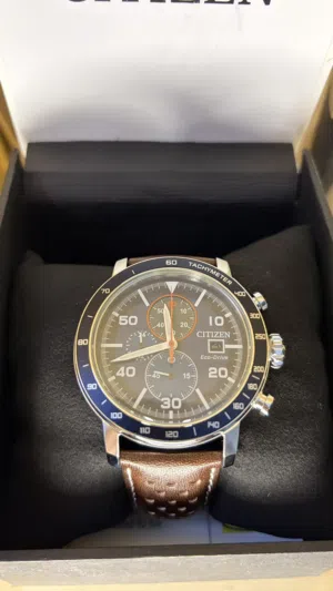 Citizen Men's Eco-Drive Weekender Brycen Chronograph Watch in Stainless Steel
