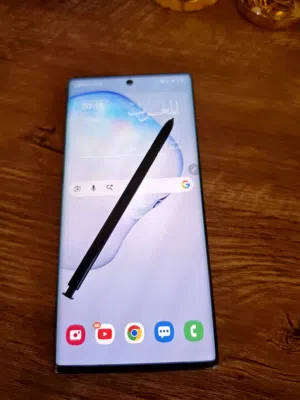 Samsung Galaxy Note 10 Plus  لا يوجد اي مشاكل في الجهاز فقط الباك الخلفي مشعور ، للبيع بسعر جيد جدا