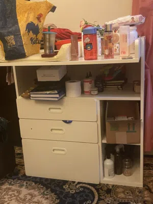 Baby Crib with mattress and Diaper changing table with big storage from IKEA i