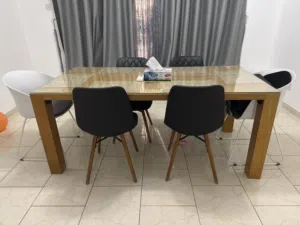 Dining table with 6 chairs