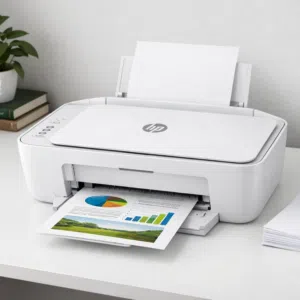 طابعة HP DeskJet جديدة جدًا للطباعة والنسخ والسكان – نظيفة وممتازة (قول السعر الي تبيه وحياك)