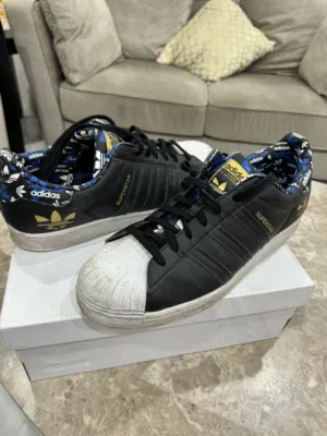 adidas SUPERSTAR black and blue