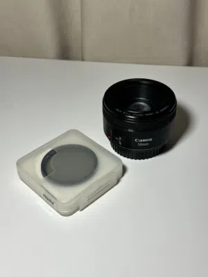 Canon 50mm f1.8 EF Lens and Polarizer