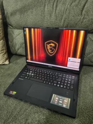 MSI Raider A18 HX A9w جديد بسعر مغري كرت RTX5080 AMD Ryzen 9 9955HX3D PROCESSOR!!