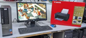 Bundle Deal Offer DELL Core i5 Computer SSD Fast New WIFI Color Printer Boxpack Teams,Zoom