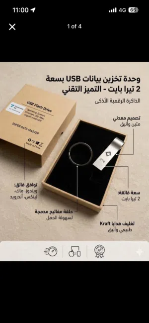 USB Flash Drive 2 TB – متعدد الأنظمة