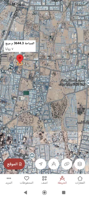 ارض زراعيه بركاء الجنينه موقع حلو 3634 متر ب57 الف للشاري الجاد فقط