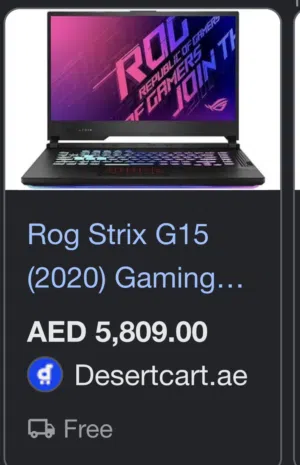 ASUS ROG Strix G15. + free screen and charger + free same day delivery in all of uae