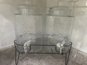 2- Piece Glass Beverage Dispenser