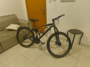 Dark Gray 27 inch full suspension bicycle for 500 SAR. (Price NEGOTIABLE) Only 5 months old...